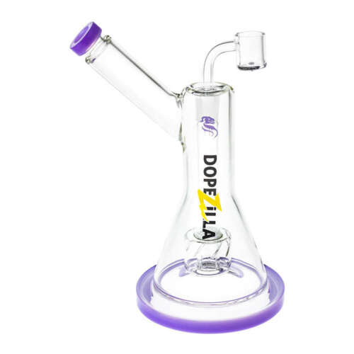 10" Dopezilla Basilisk Dab Rig - Milky Purple