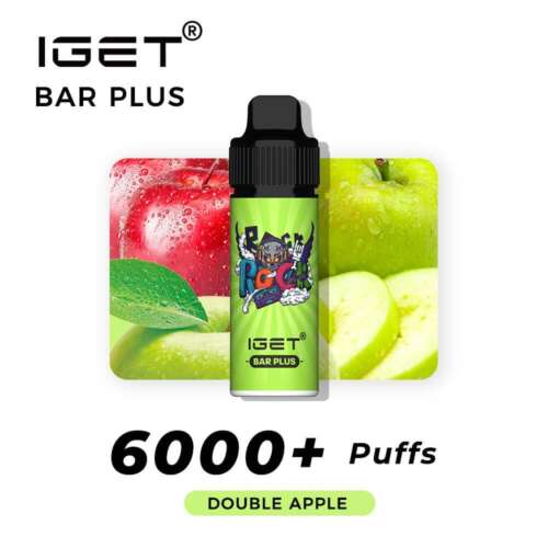 iGET BAR PLUS VAPE 6000 PUFF – DOUBLE APPLE
