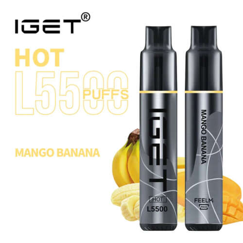 iGET HOT VAPE 5500 PUFF – MANGO BANANA