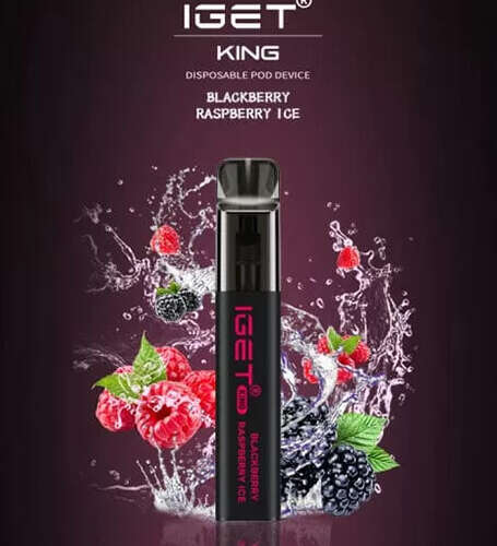 iGET KING VAPE 2600 PUFF – BLACKBERRY RASPBERRY ICE