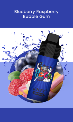IGET BAR PLUS (6000 PUFFS) Blueberry Raspberry Bubble Gum
