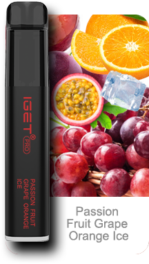 IGET PRO (5000 PUFFS) Passion Fruit Grape Orange Ice