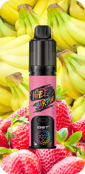 IGET BAR PLUS V4 (15000 PUFFS) Strawberry Banana